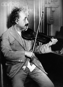 Einstein Plays His Violin