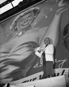 Doris Day with Palette and Billboard