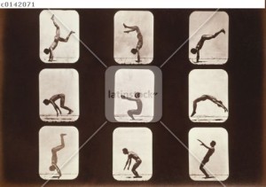 Muybridge motion study, 1870s