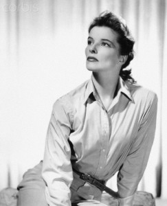American actress Katharine Hepburn