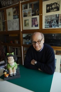 Argentinian cartoonist Joaquin Salvador Lavado, Quino.