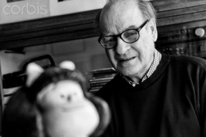 Argentinian cartoonist Joaquin Salvador Lavado, Quino.