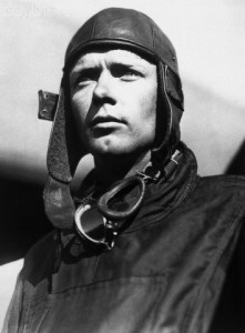 Closeup Portrait of Aviator Charles Lindbergh