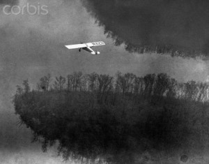 Charles Lindbergh's Spirit of St. Louis in Flight