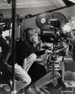 Katharine Hepburn Looking Through Camera