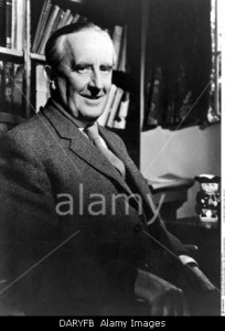 Tolkien, John Ronald, 3.1.1892 - 2.9.1973, English author / writer, half length, 1960s, smiling, sitting, male, man,