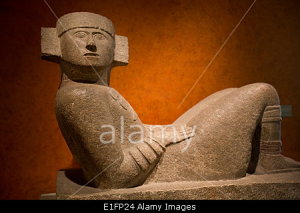 Maya Chac-Mool from Chichen Itza, National Museum of Anthropology, Mexico City, Mexico, North America