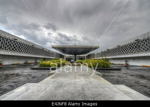 The plaza of the Museo Nacional de Antropologia (MNA, or National Museum of Anthropology) is a national museum of Mexico. In the