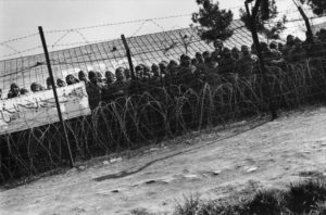 IRAN. 1987. Iraq prisoners in the war camp of Hach Matiah.