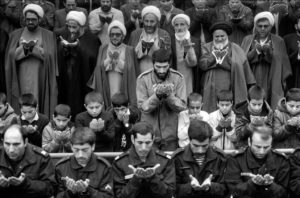 Tehran. The traditional Friday prayer at the University of Tehran.