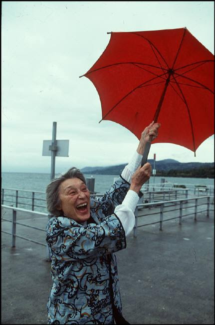 SWITZERLAND. Lausanne. Han SUYIN Chinese born writer. 1995.