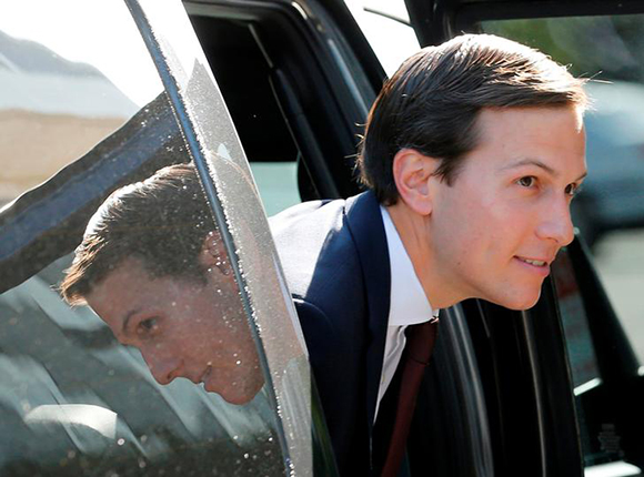 White House Senior Adviser Jared Kushner arrives for his appearance before a closed session of the Senate Intelligence Committee as part of their probe into Russian meddling in the 2016 U.S. presidential election, on Capitol Hill in Washington, U.S. July 24, 2017. Photo by Jonathan Ernst