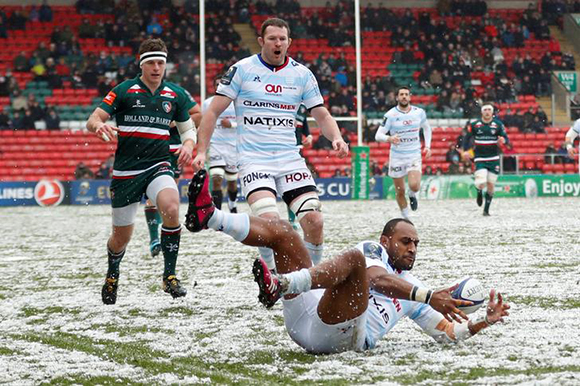  Rugby Union - European Champions Cup - Leicester Tigers vs Racing 92 - Welford Road Stadium, Leicester, Britain - January 21, 2018 Racing 92’s Joe Rokocoko in action. Photo by Andrew Boyers 