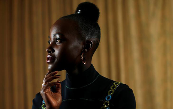  Cast member Lupita Nyong'o poses for a portrait while promoting the movie "Black Panther" in Beverly Hills, California, U.S., January 30, 2018. Picture taken January 30, 2018. Photo by Mario Anzuoni 